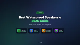 Best Waterproof Speakers of 2026 (Pool and Beach Picks)