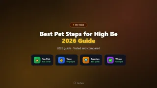 Best Pet Steps for High Beds (Small Dog and Cat)