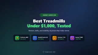 Best Treadmills Under $1000 of 2026