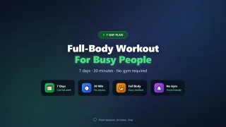 7-Day Full-Body Workout Plan for Busy People (2026 Edition)