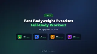 20 Best Bodyweight Exercises for a Full-Body Workout