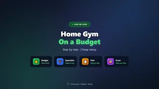 How to Build a Home Gym on a Budget: 2026 Step-by-Step Guide