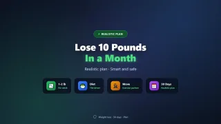 How to Lose 10 Pounds in a Month: Realistic 2026 Plan