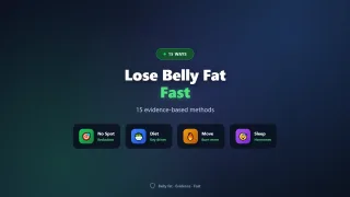 How to Lose Belly Fat Fast: 15 Evidence-Based Ways (2026)