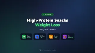Best High-Protein Snacks for Weight Loss (2026 List)
