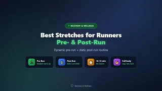 Best Stretches for Runners: Pre-Run and Post-Run Routine (2026)