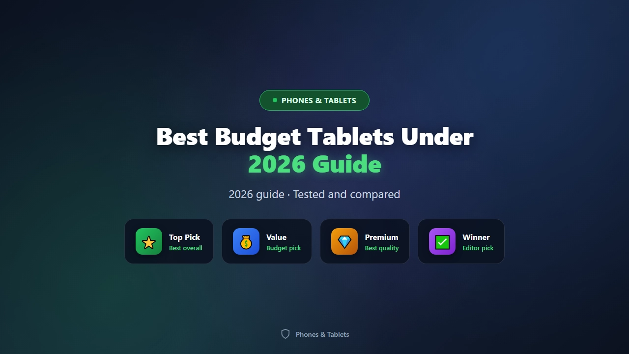 Best Budget Tablets Under $200 of 2026