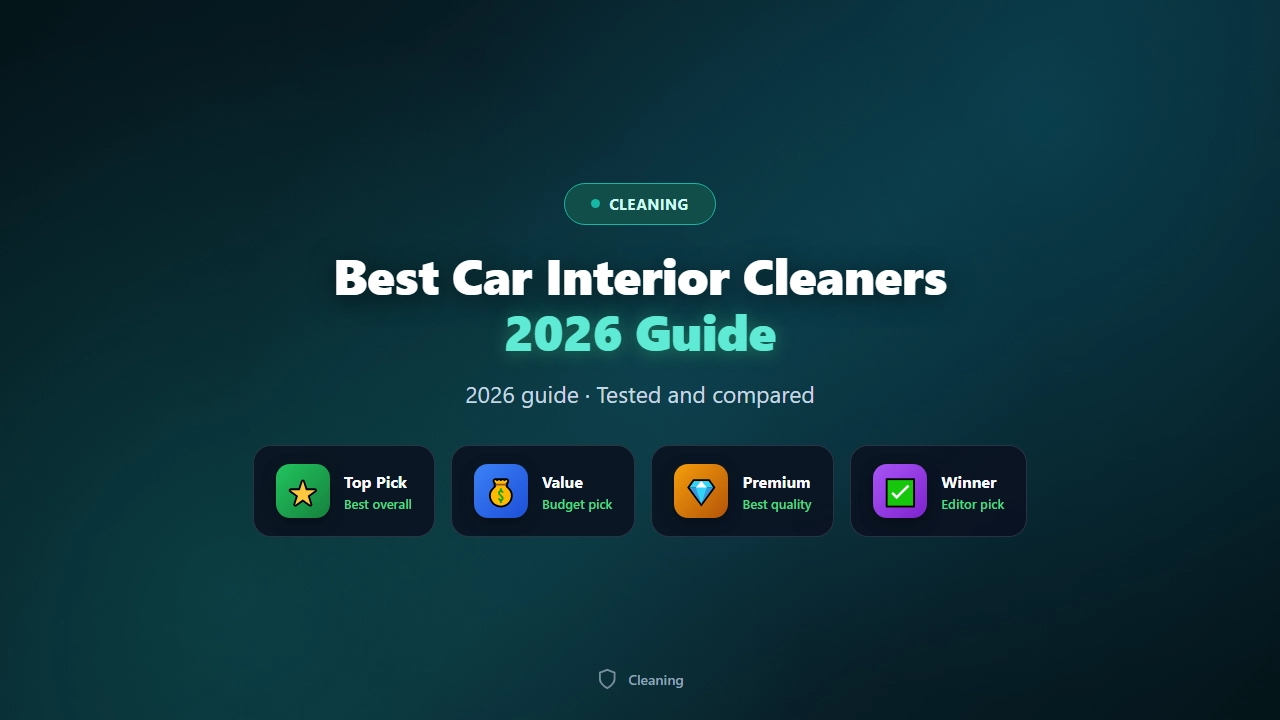 Best Car Interior Cleaners of 2026 (Detailing Basics)