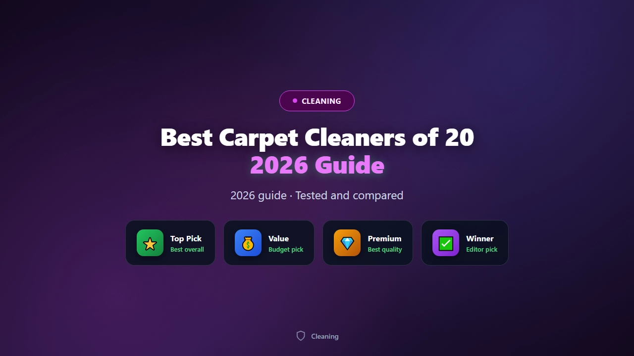 Best Carpet Cleaners of 2026 for Pet Stains