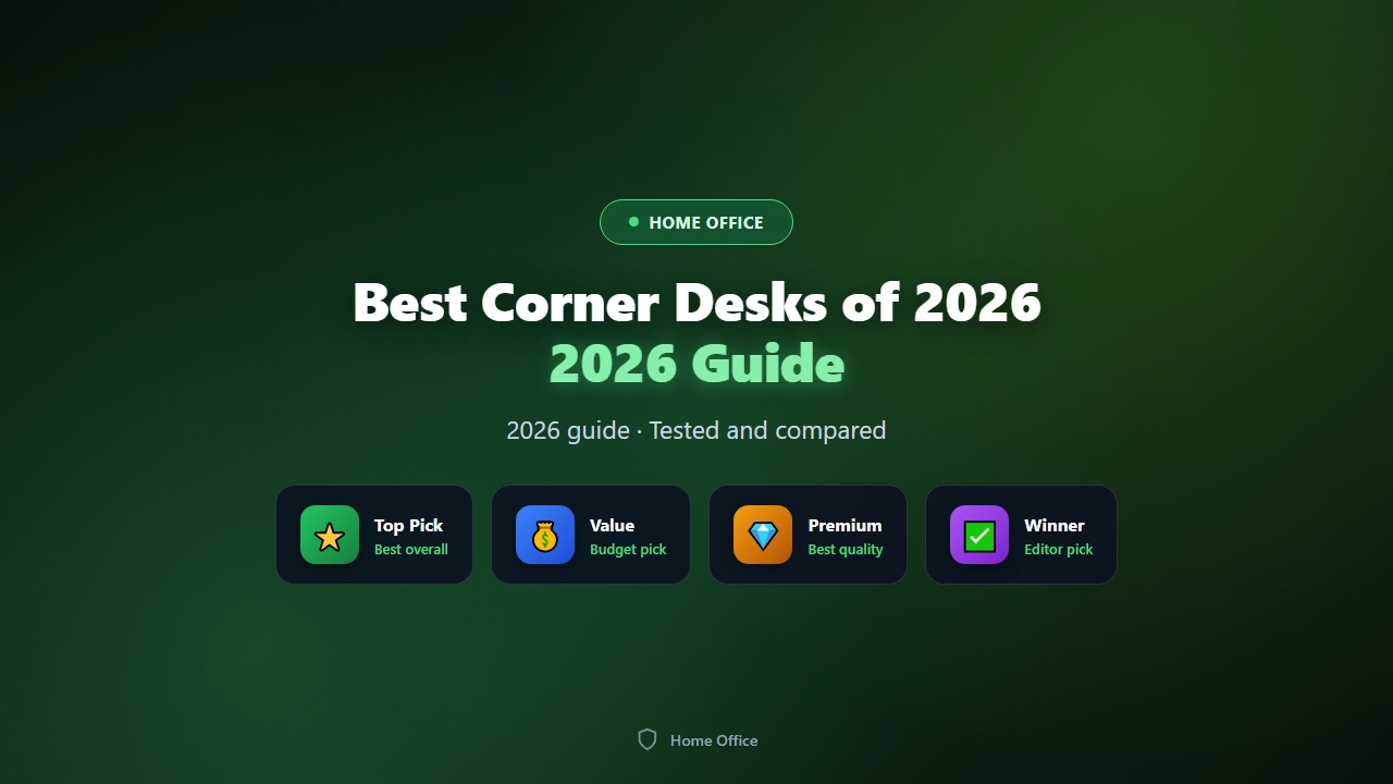 Best Corner Desks of 2026 for Dual Monitor Setups