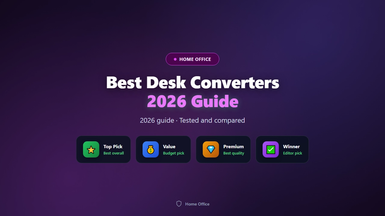 Best Desk Converters (Sit-Stand Risers) of 2026