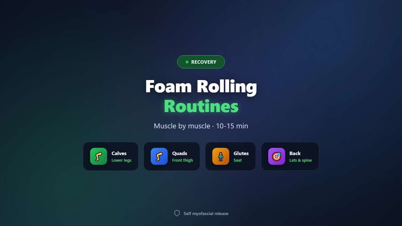 Best Foam Rolling Routines for Muscle Recovery