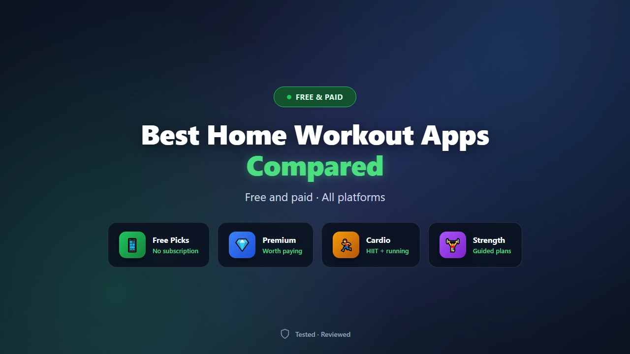 Best Home Workout Apps of 2026 (Free and Paid, Compared)