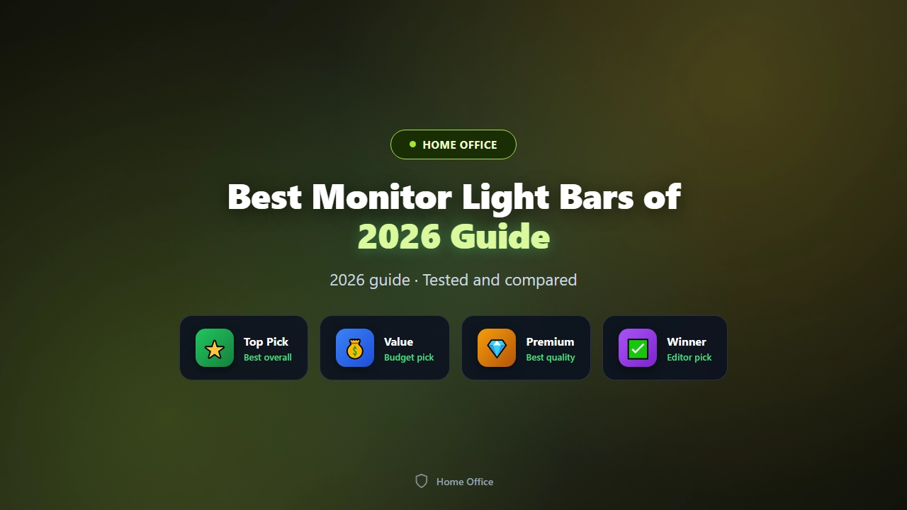 Best Monitor Light Bars of 2026 (Eye-Friendly Lighting)
