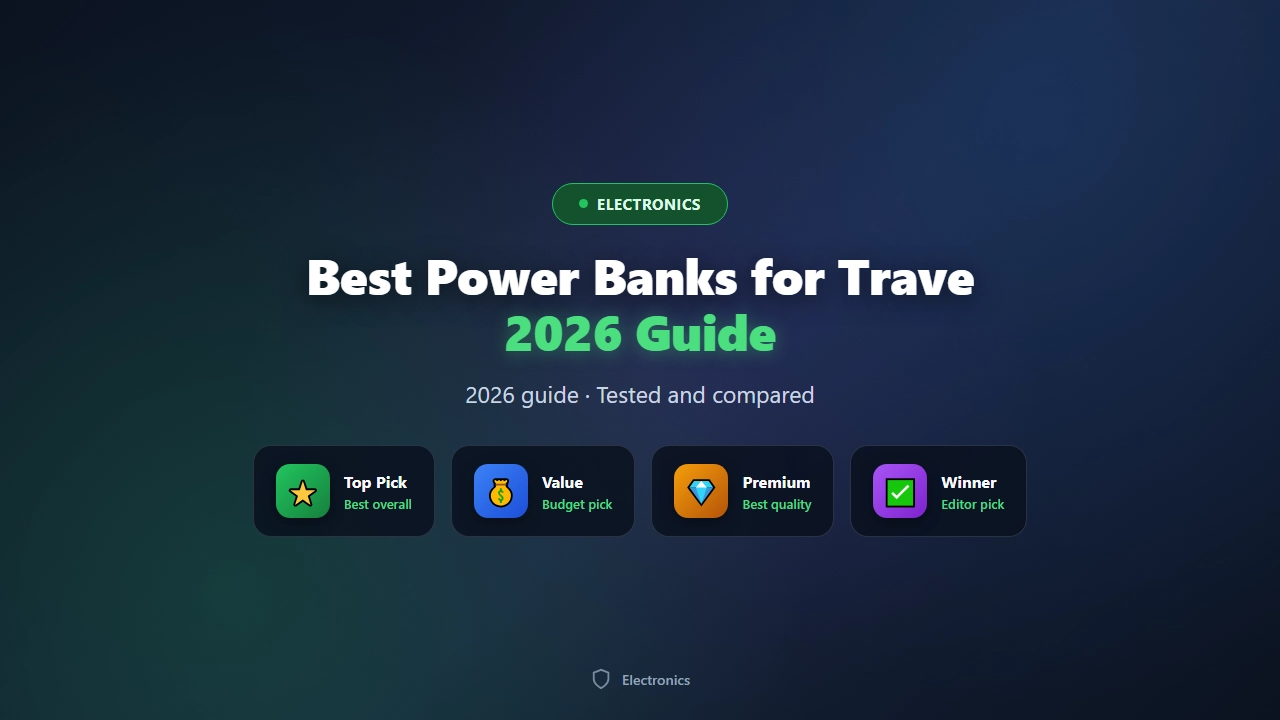 Best Power Banks for Travel (Airline-Safe, High Capacity)