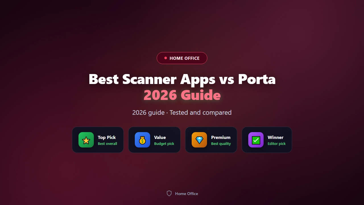 Best Scanner Apps vs Portable Scanners of 2026 for Going Paperless