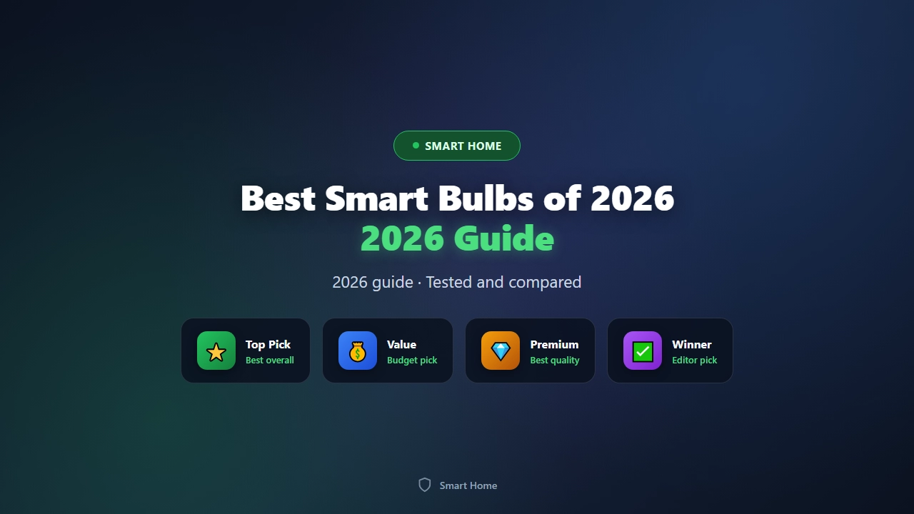 Best Smart Bulbs of 2026: Color, White, and Budget Options