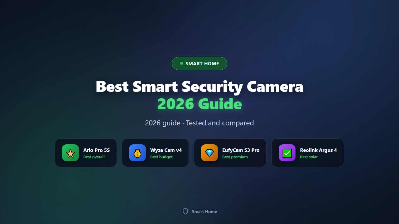 Best Smart Security Cameras of 2026 (Indoor and Outdoor)