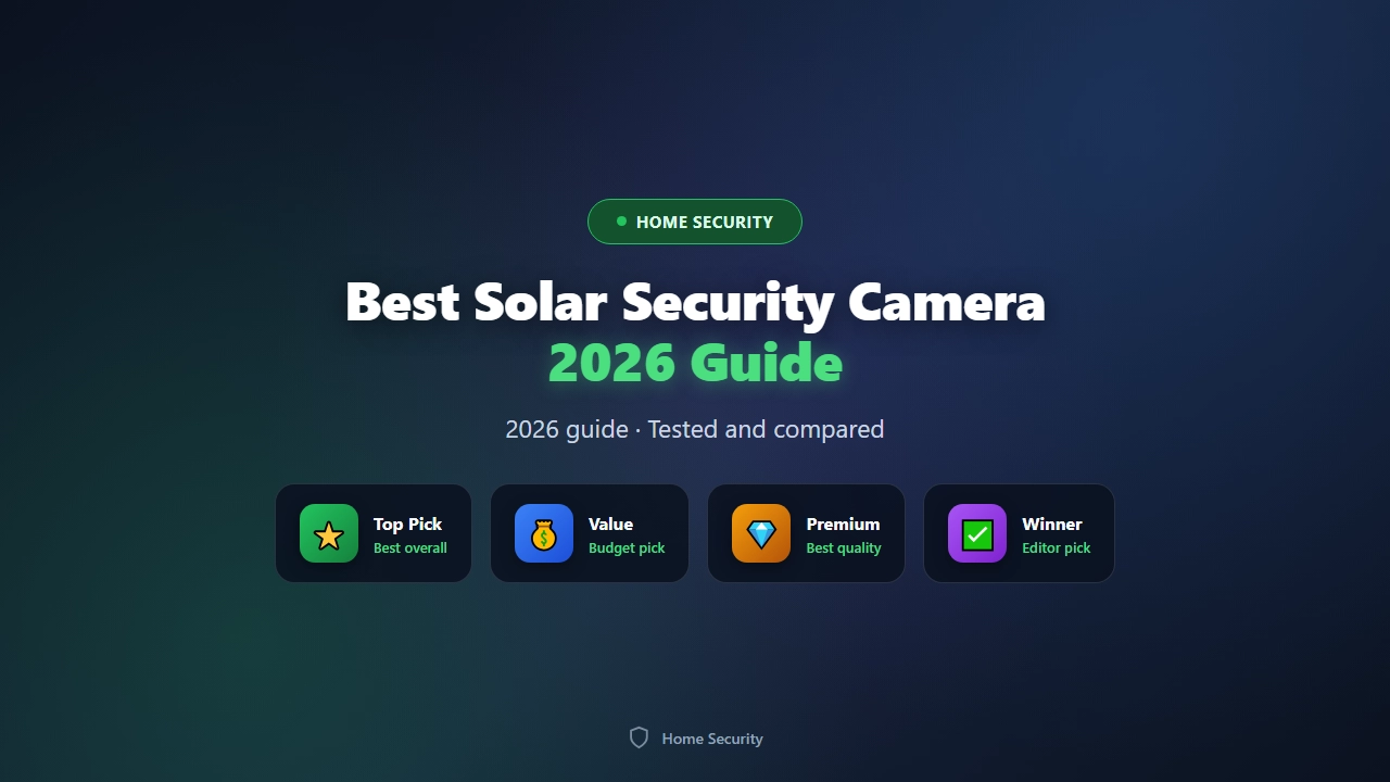 Best Solar Security Cameras of 2026 (No Wiring Needed)