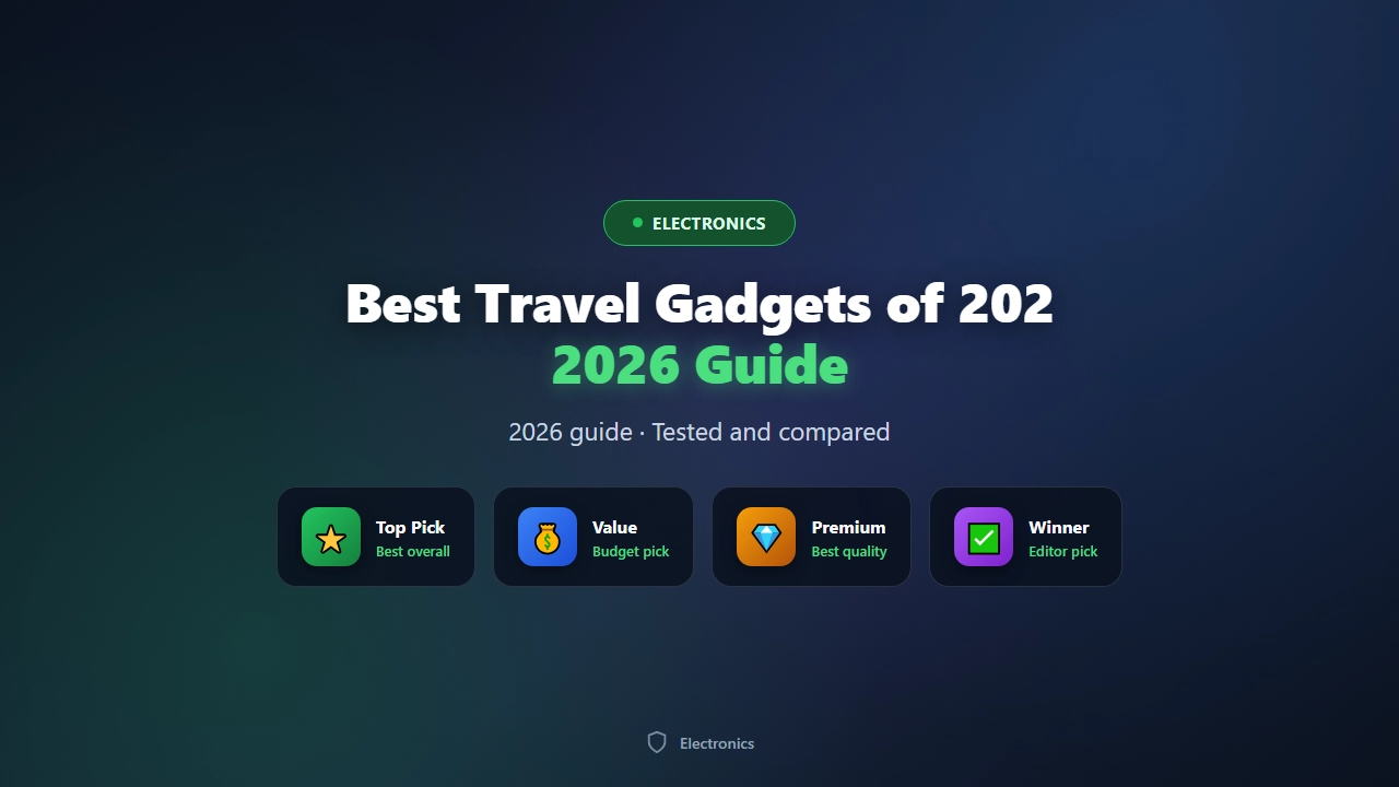 Best Travel Gadgets of 2026 (Pack These on Every Trip)