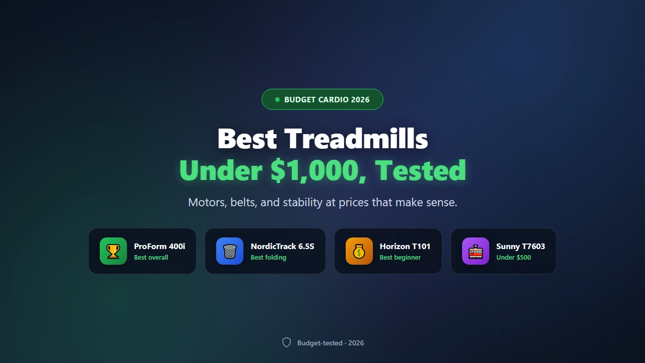 Best Treadmills Under $1000