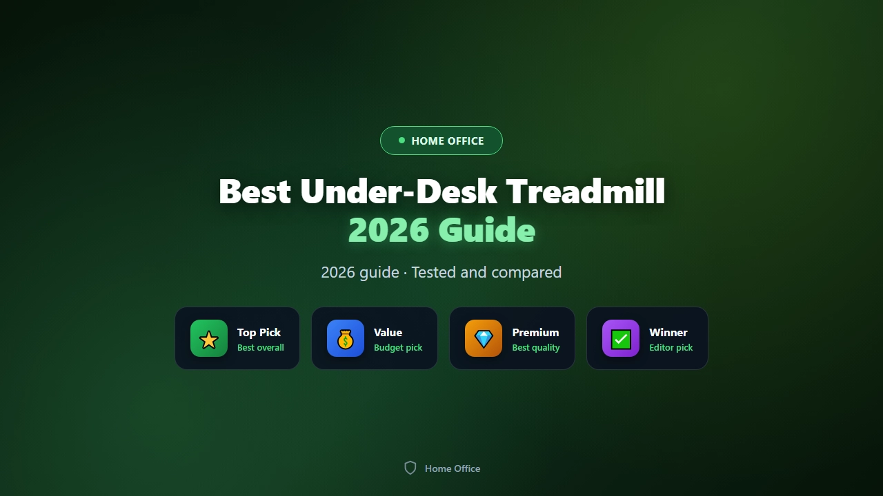 Best Under-Desk Treadmill Desks of 2026 (Walking While Working)