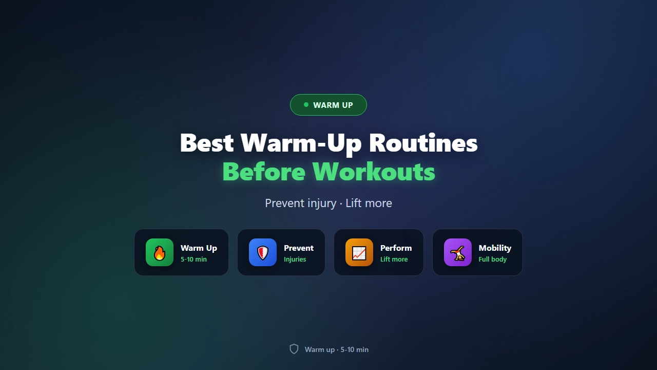 Best Warm-Up Routines Before Workouts (Prevent Injury, Lift More)