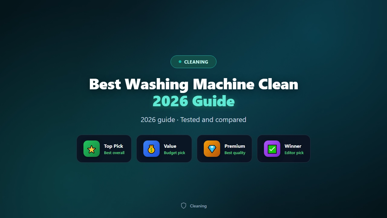Best Washing Machine Cleaners of 2026 (HE Safe)