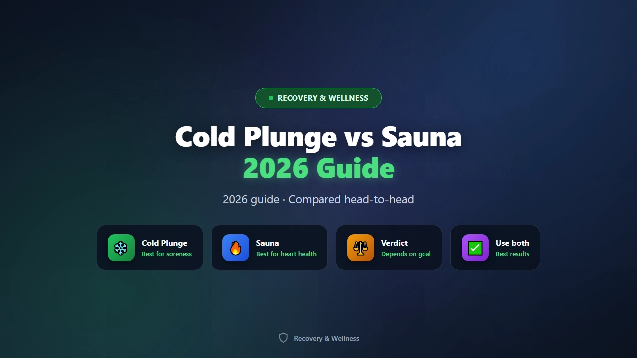 Cold Plunge vs Sauna: Which Recovery Method Is Better?
