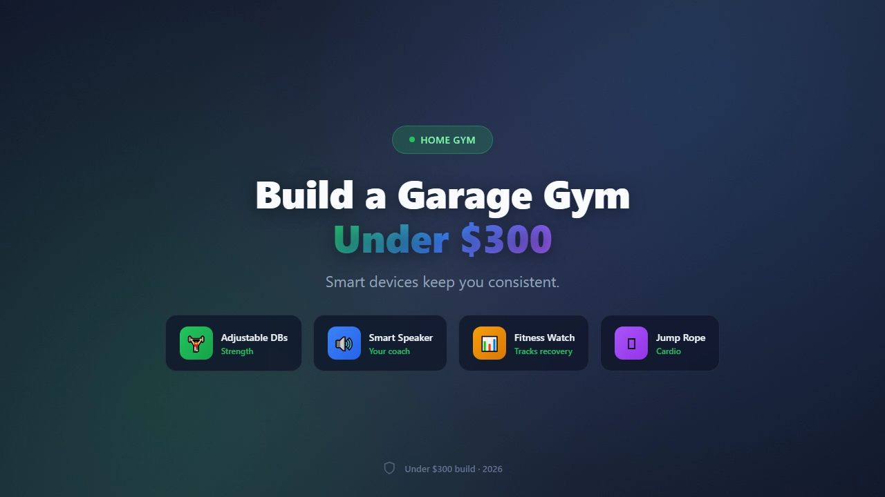 How to Build a Garage Gym Under $300 Using Smart Devices