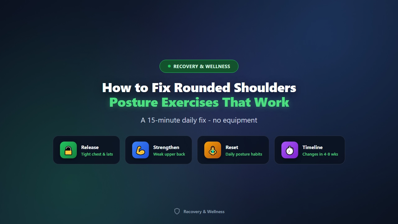 How to Fix Rounded Shoulders: Posture Exercises That Work