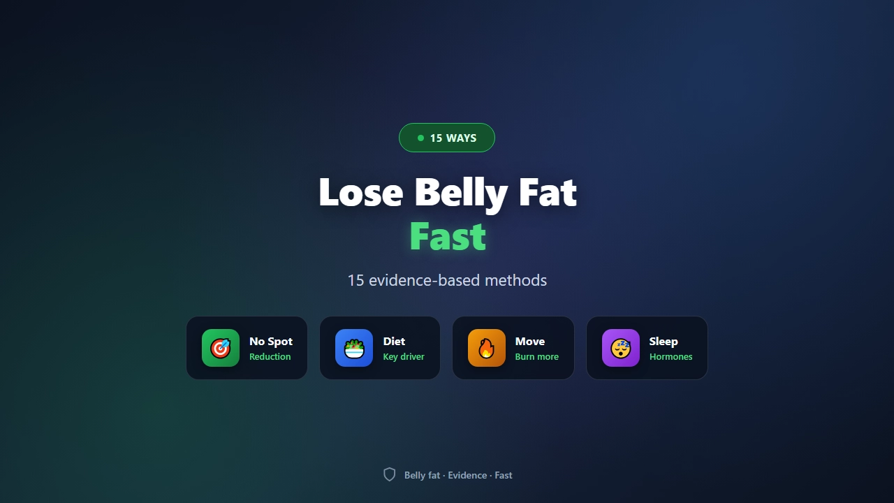 How to Lose Belly Fat Fast: 15 Evidence-Based Ways