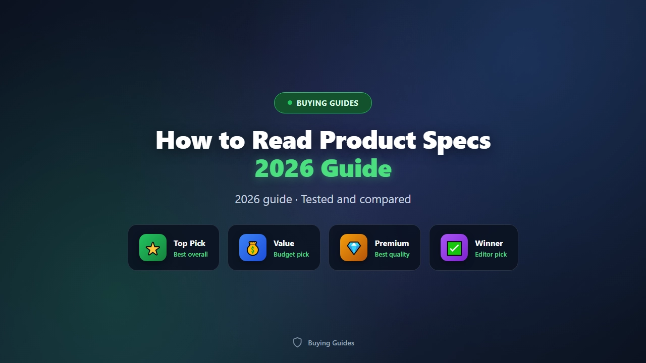 How to Read Product Specs Like a Pro (2026 Guide)