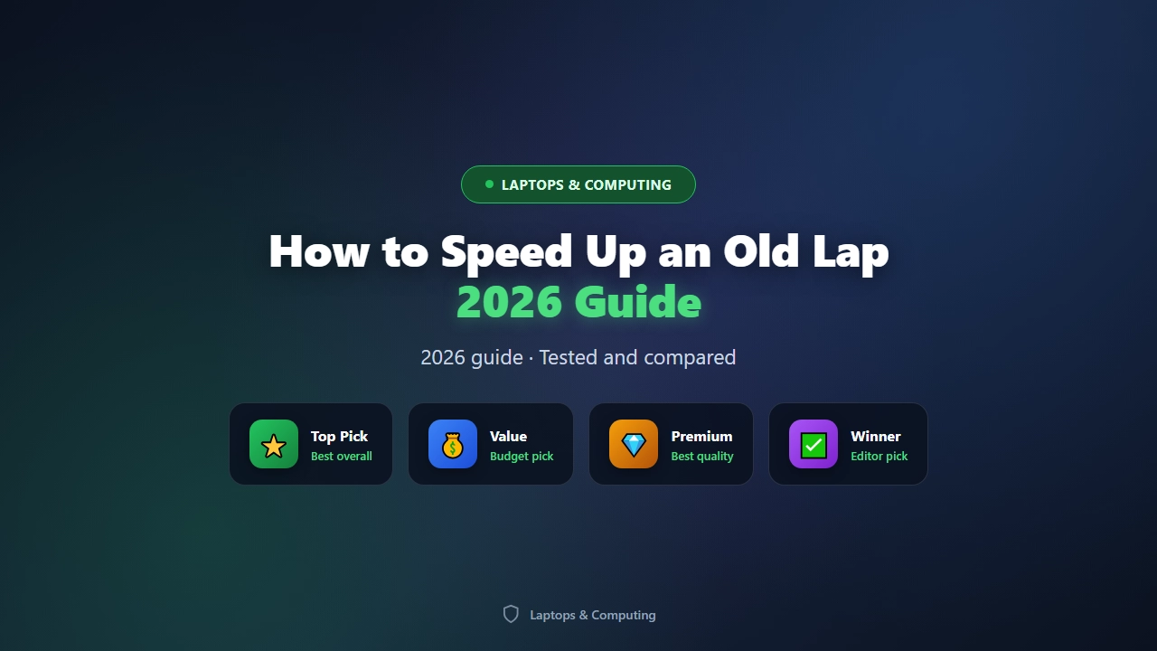 How to Speed Up an Old Laptop (Step-by-Step Guide)