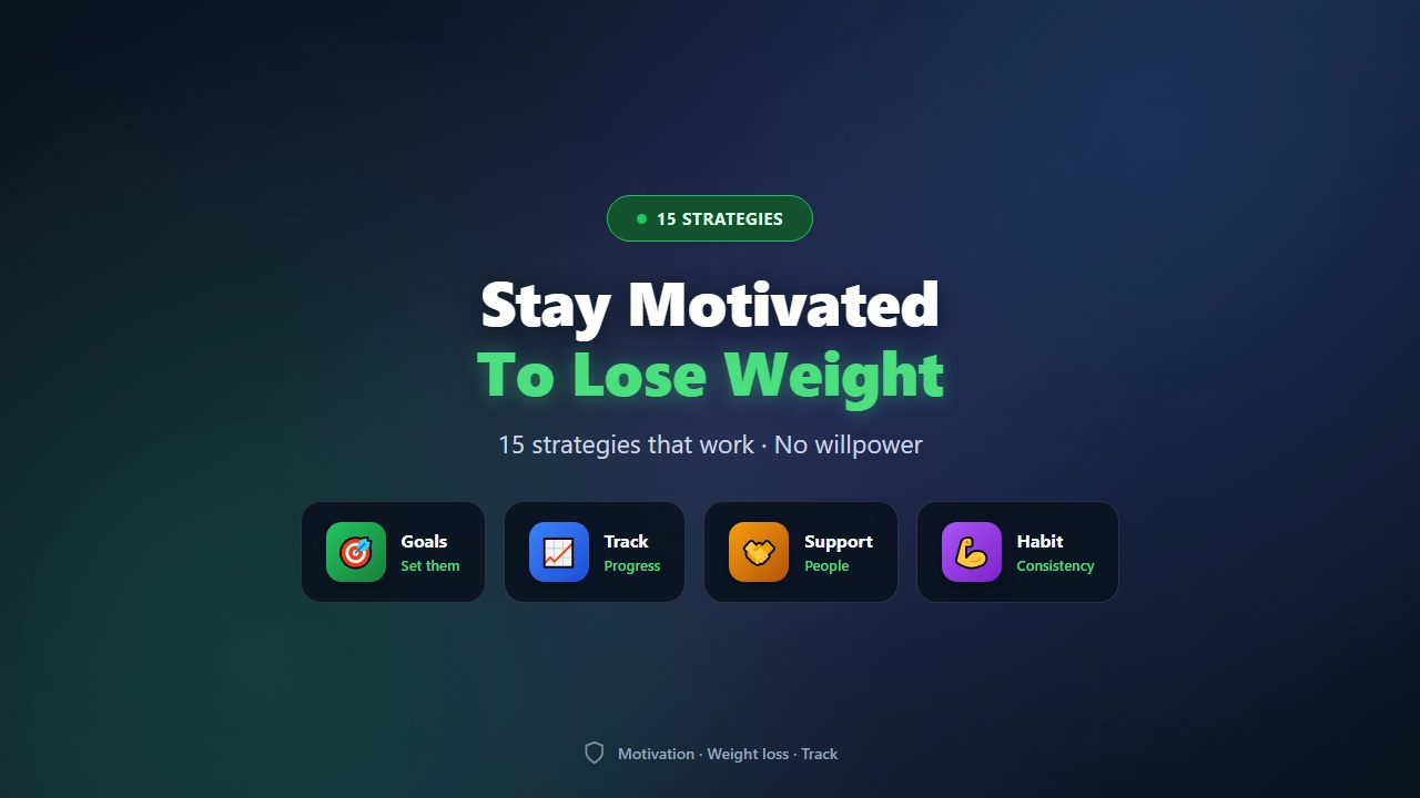 How to Stay Motivated to Lose Weight: 15 Strategies That Work