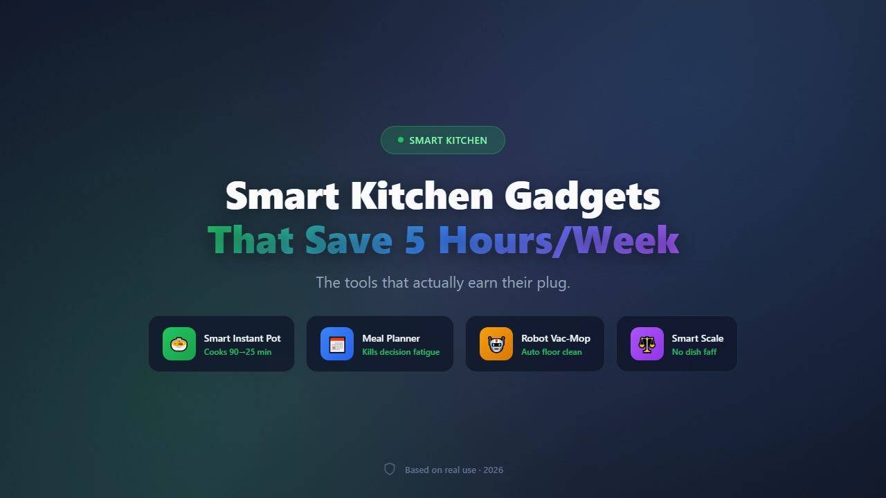 Smart Kitchen Gadgets That Save 5 Hours a Week