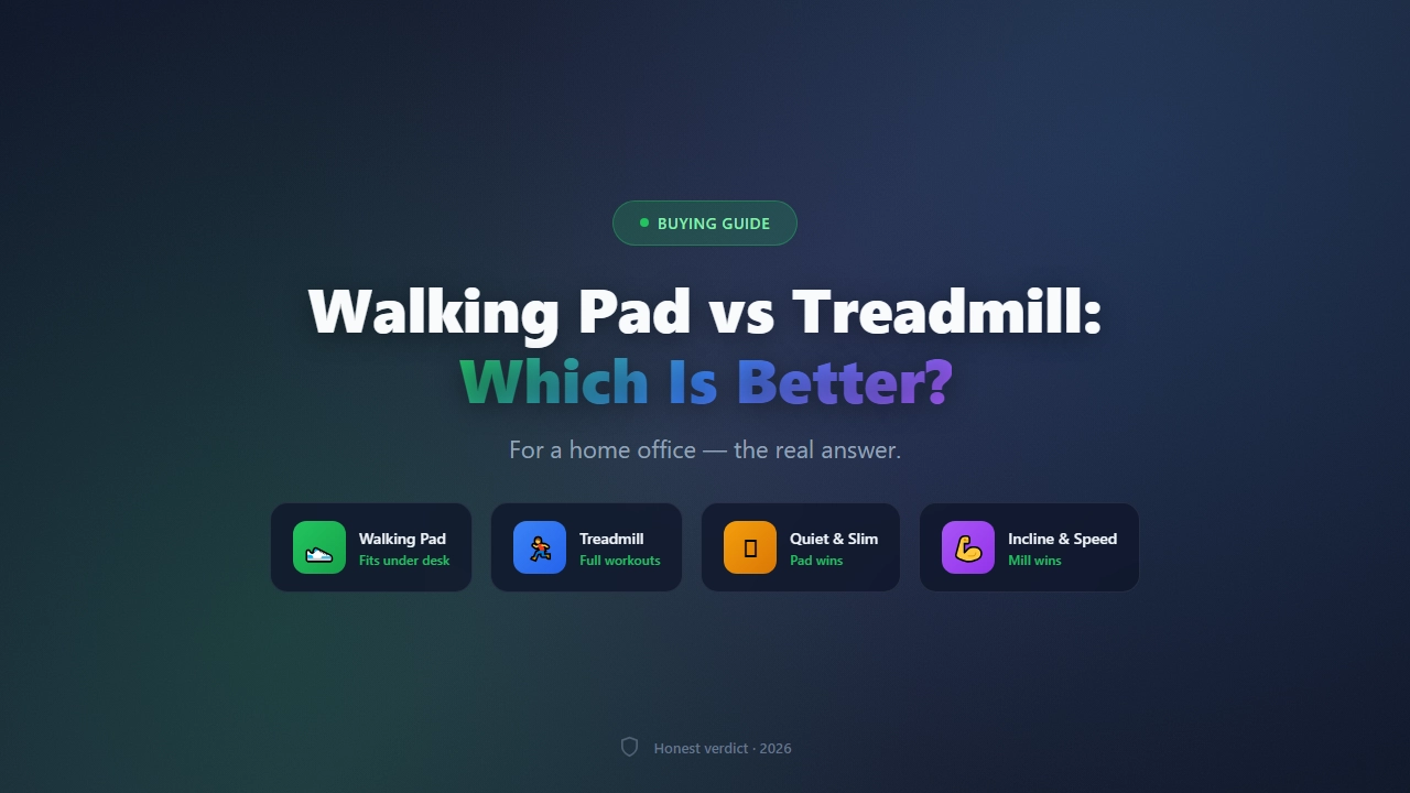 Walking Pad vs Treadmill: Which Is Better for a Home Office?